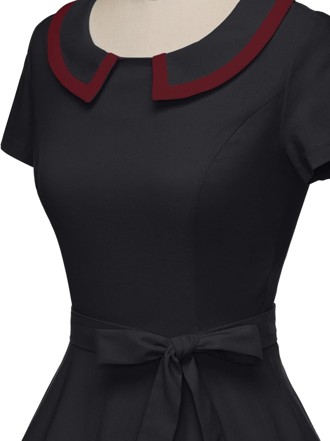 GownTown Womens Dresses 1950s Vintage Swing Stretchy Dresses with Pockets - Image 3