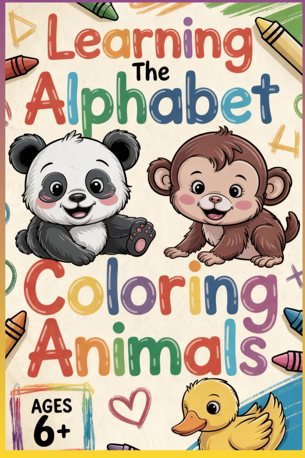 A-to-Z Animal Coloring Book for Kids: 80 Adorable Animals from A to Z for Kids to Color, Learn, and Explore