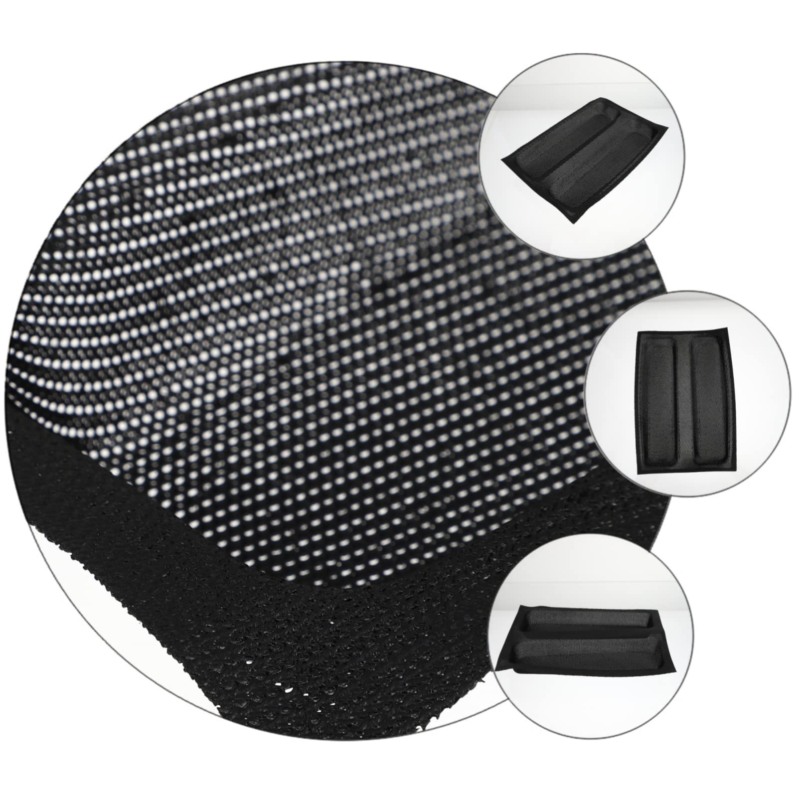BESTonZON 3pièces Moule à Silicone Respirant Antiadhésif Pour Cuisson De Et Desserts Couleur Noire Pour Cuisine Professionnels