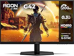 Monitor Gamer AOC AGON G42 27" 200Hz 0,3ms IPS HDR10 NVIDIA G-Sync 27G42HE