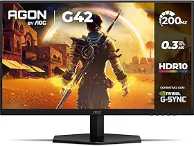Monitor Gamer AOC AGON G42 27" 200Hz 0,3ms IPS HDR10 NVIDIA G-Sync 27G42HE