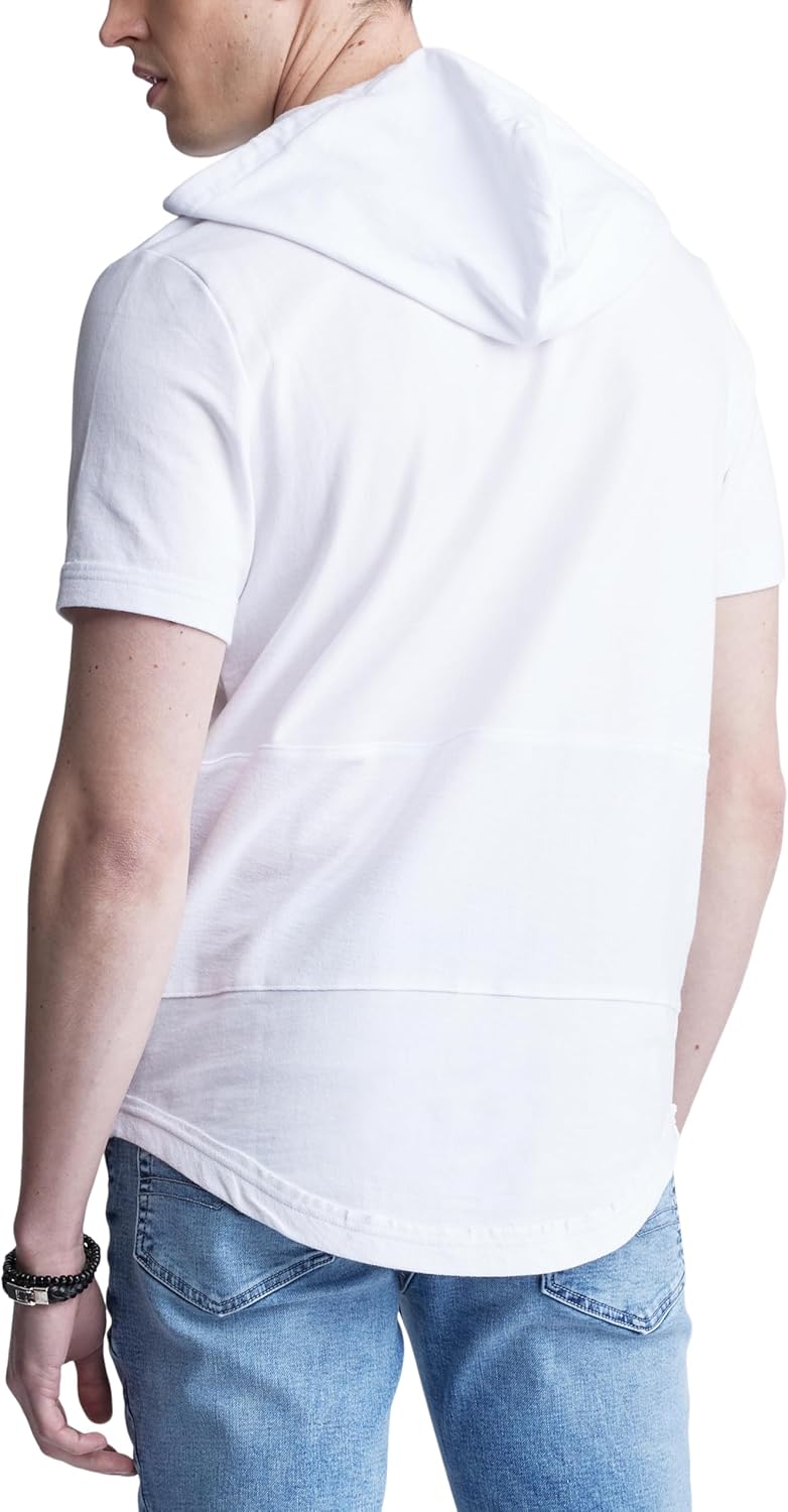 Buffalo David Bitton Mens Short Sleeve French Terry Hoodie - Image 3