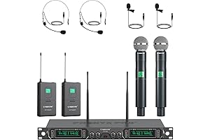 Phenyx Pro 4-Channel Wireless Microphone System: Your Sound Solution for Churches