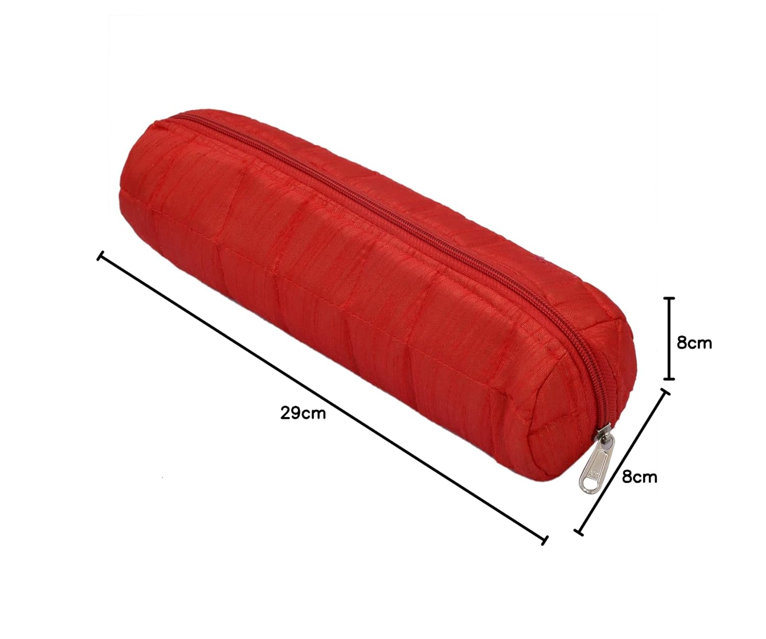 Kuber Industries Watch Case, Bangle Box/Wrist Watch Holder/Watch Organizer/Bracelet Pouch Zip Top Watch Case With One Roll (Red, Kubmart16098, Cotton) - Stylish Watch Storage Solution 8 71NBdbNc0aL. SL1500