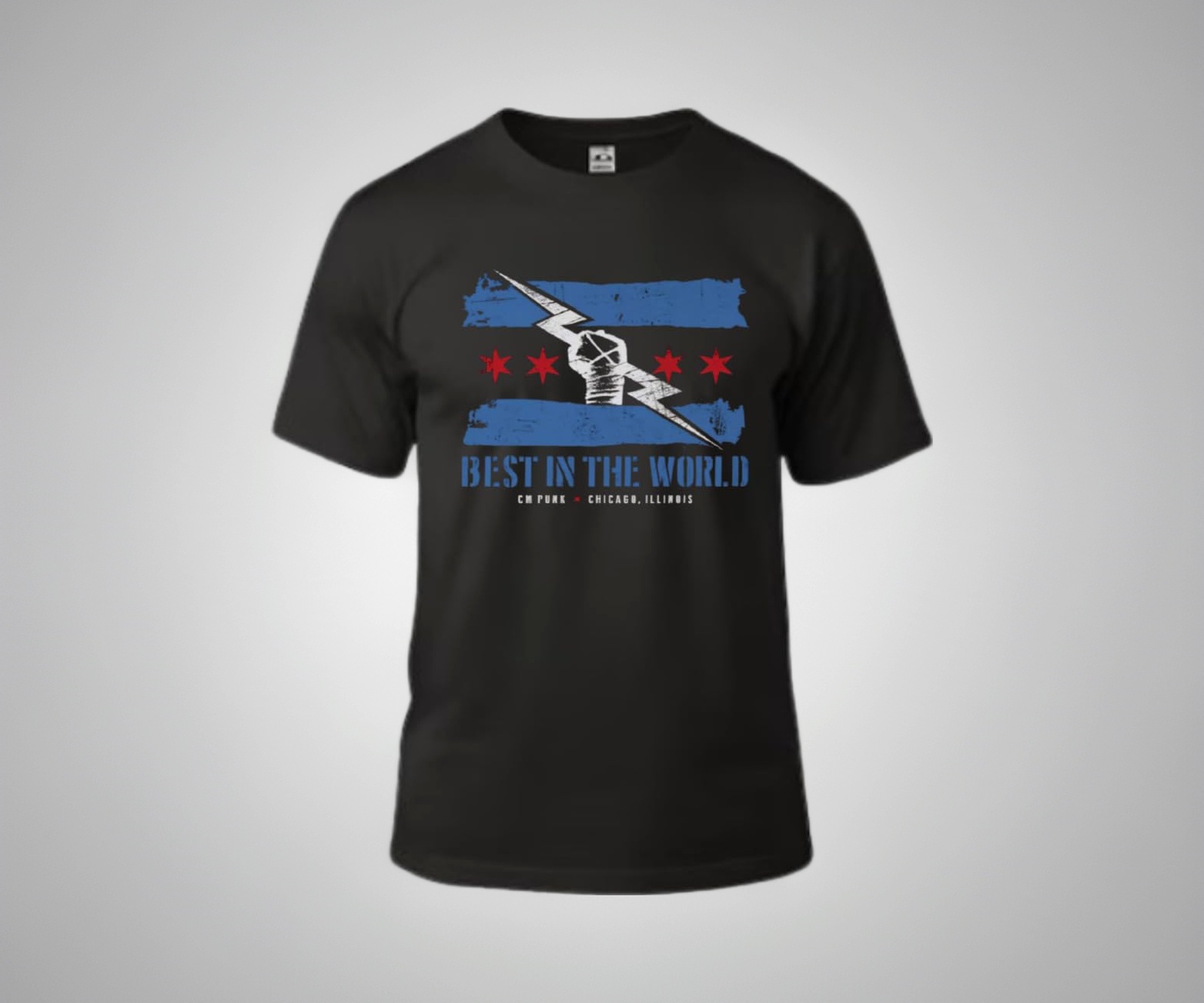 Generic CM Punk Cotton Unisex Black T-Shirt