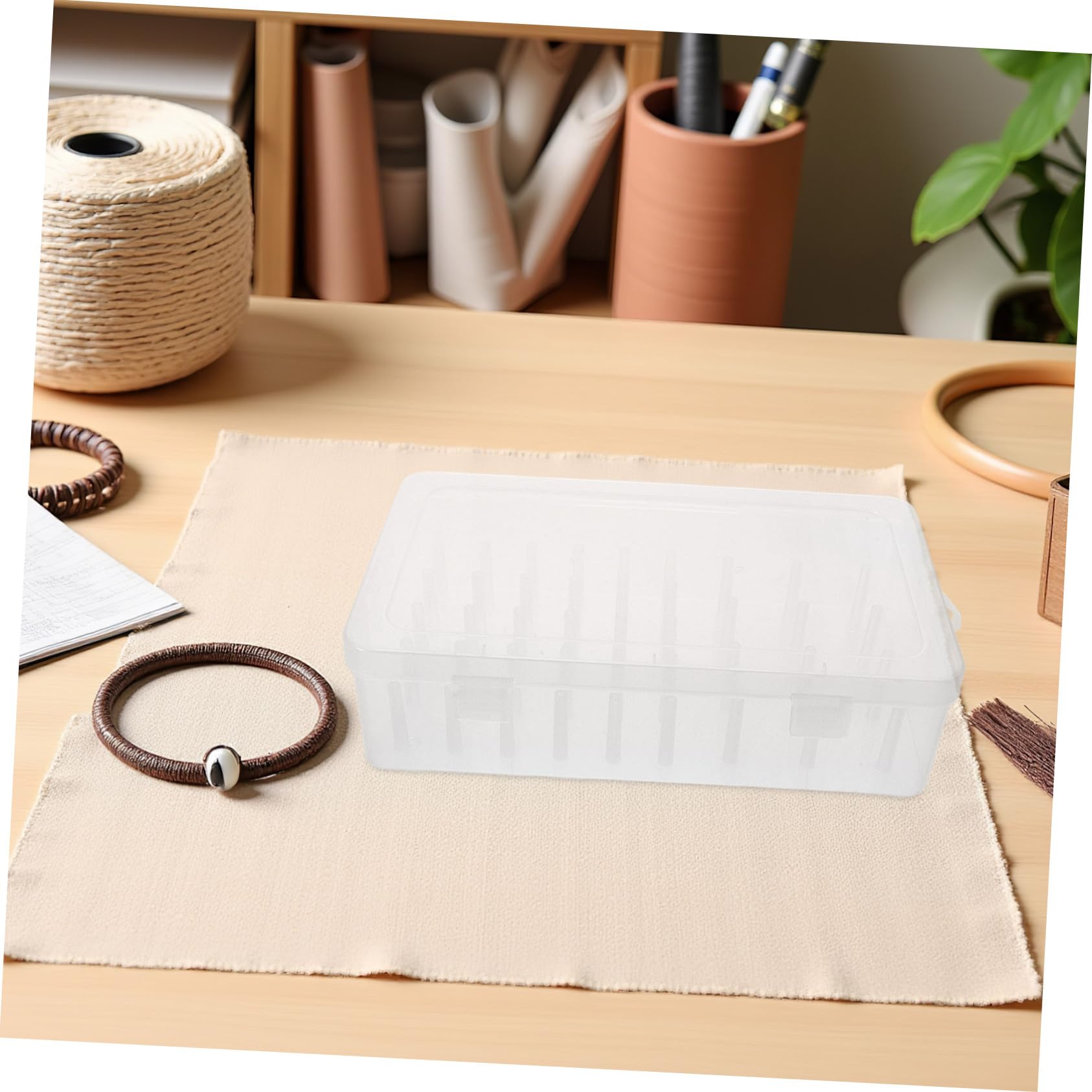 3piezas Caja De Almacenamiento De Hilo De Bordar Organizador De Costura Multifuncional Para Proyectos De Costura y Manualidades Caja Para Guardar Hilos De Coser Casa