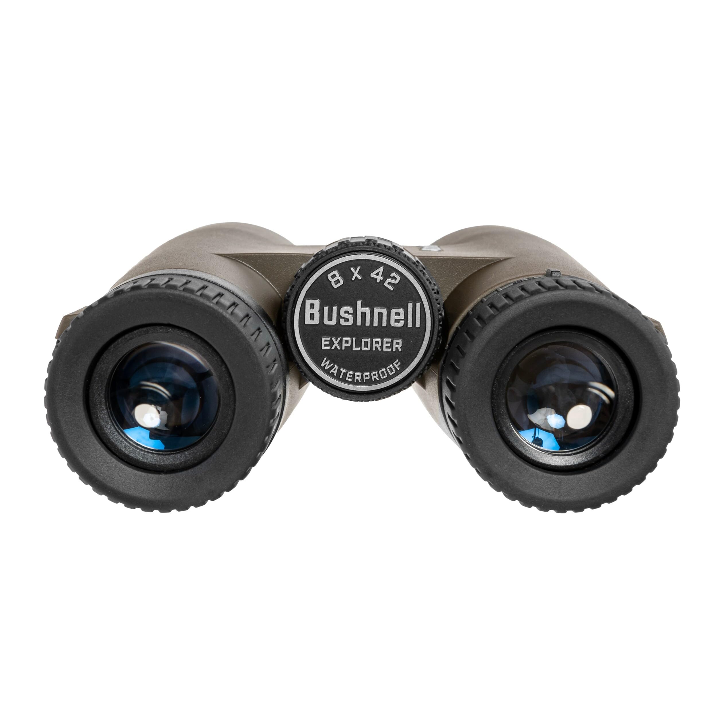 Bushnell - Explorer 8x42 Jumelles - Prisme de Toit - Marron - Étanche - IPX7 - Entièrement Multicouches - Prisme BaK4-210842RB