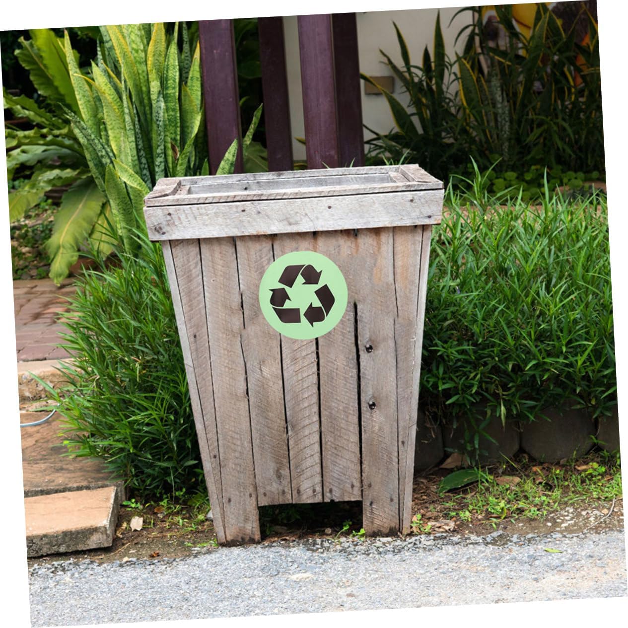 1set Glow Dark Recycle and Trash Stickers Decals for Garbage Bins and Cans Easy Installation for Waste Segregation