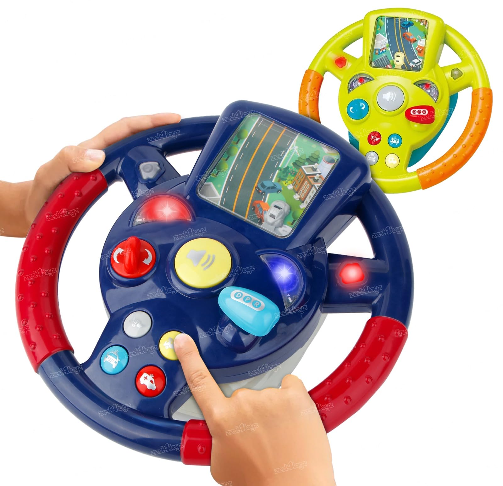 Zest 4 Toyz Steering Wheel Toy for Kids Simulation Driving Car Toy with Light & Sound Mode Experience The Fun of Driving Car Toys
