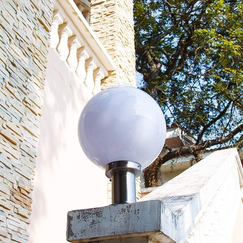 Lampa zewnętrzna, solarna lampa kolumnowa LED, podstawa ze stali nierdzewnej, dwukolorowa, ściemniana, lampa stołowa, latarnia, wodoszczelna lampa słupkowa na podwórko, patio, weran
