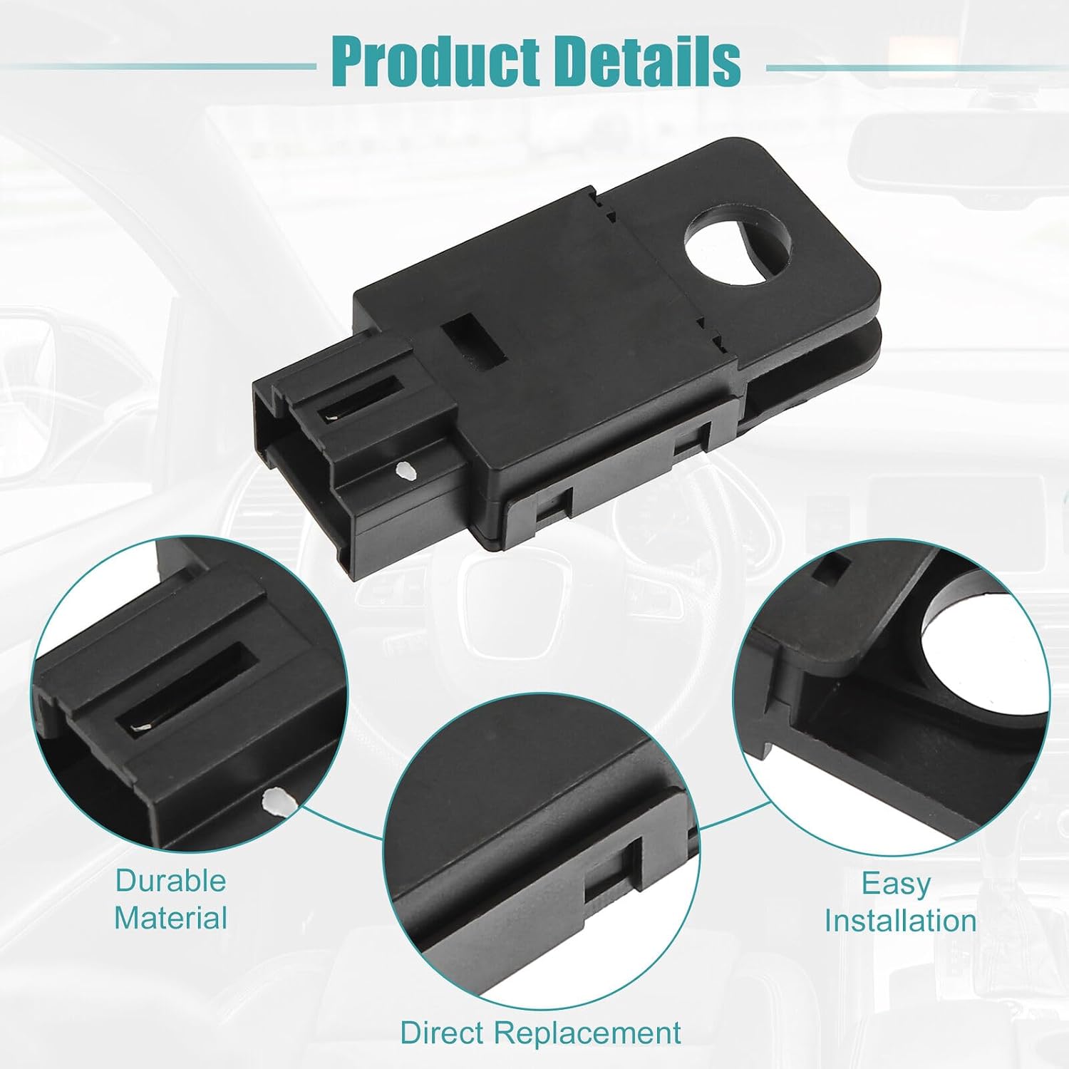 Brake Light Switch 25981009 Compatible with 2007-2011 Chevy Express 1500-4500/Silverado 1500-3500, 2007-2011 GMC Savana 1500-4500/Sierra 1500-3500 - Replaces 15137492/15839548/15861245