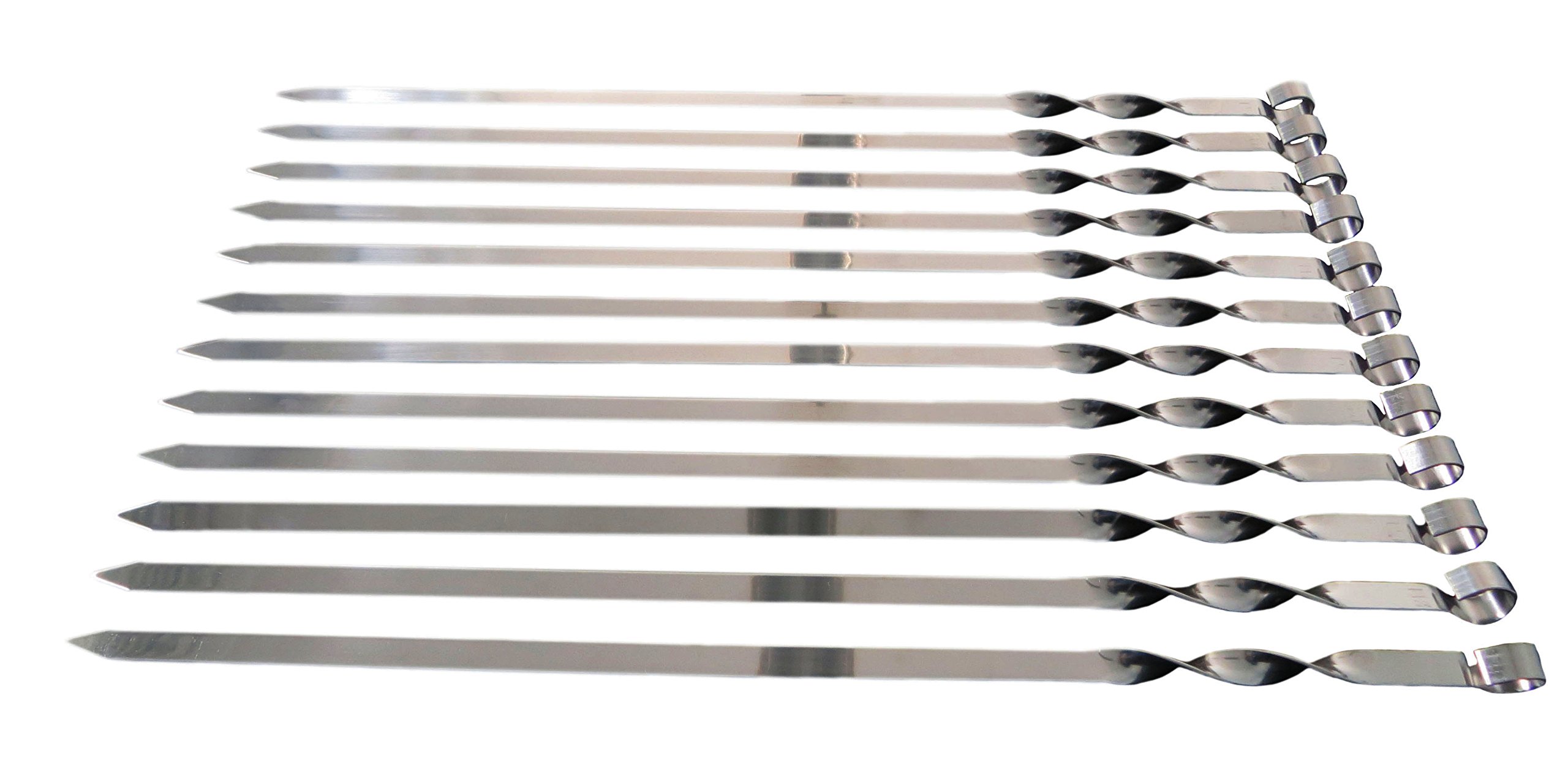 Mustang stalen shaslick spiesen 30 cm 4 stuks