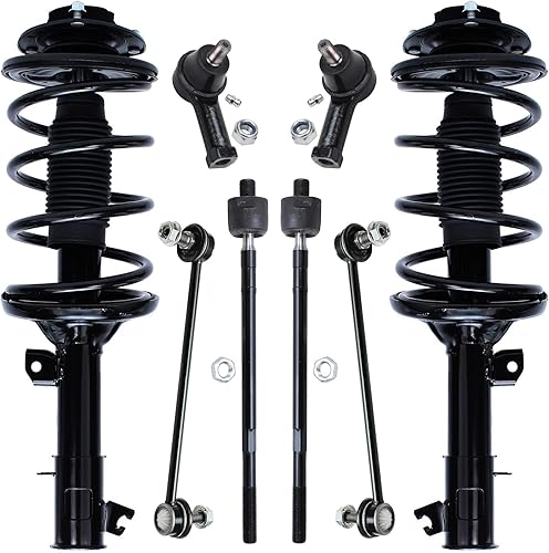 Miniatura 268 de Detroit Axle - Kit de puntales delanteros de 6 piezas para Chevrolet Aveo Aveo5 Pontiac G3 Wave, barra estabilizadora, varillas de acoplamiento