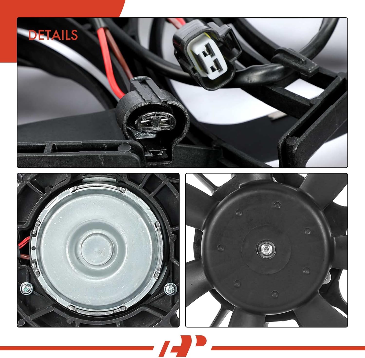 A-Premium Engine Radiator Cooling Fan Assembly Compatible with Select Toyota & Lexus Models - Sienna 2011-2016, RX350 2010-2015, fits with Trailer Tow Package - Replace# 163610P180, 163610P440