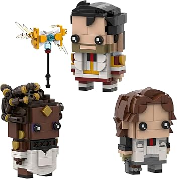Game Arcane City Anime Figure Building Block Set, Compatible with Lego 630 Accessory, Scientist City Heroes for Display and Gift Jayce&Mel&Viktor