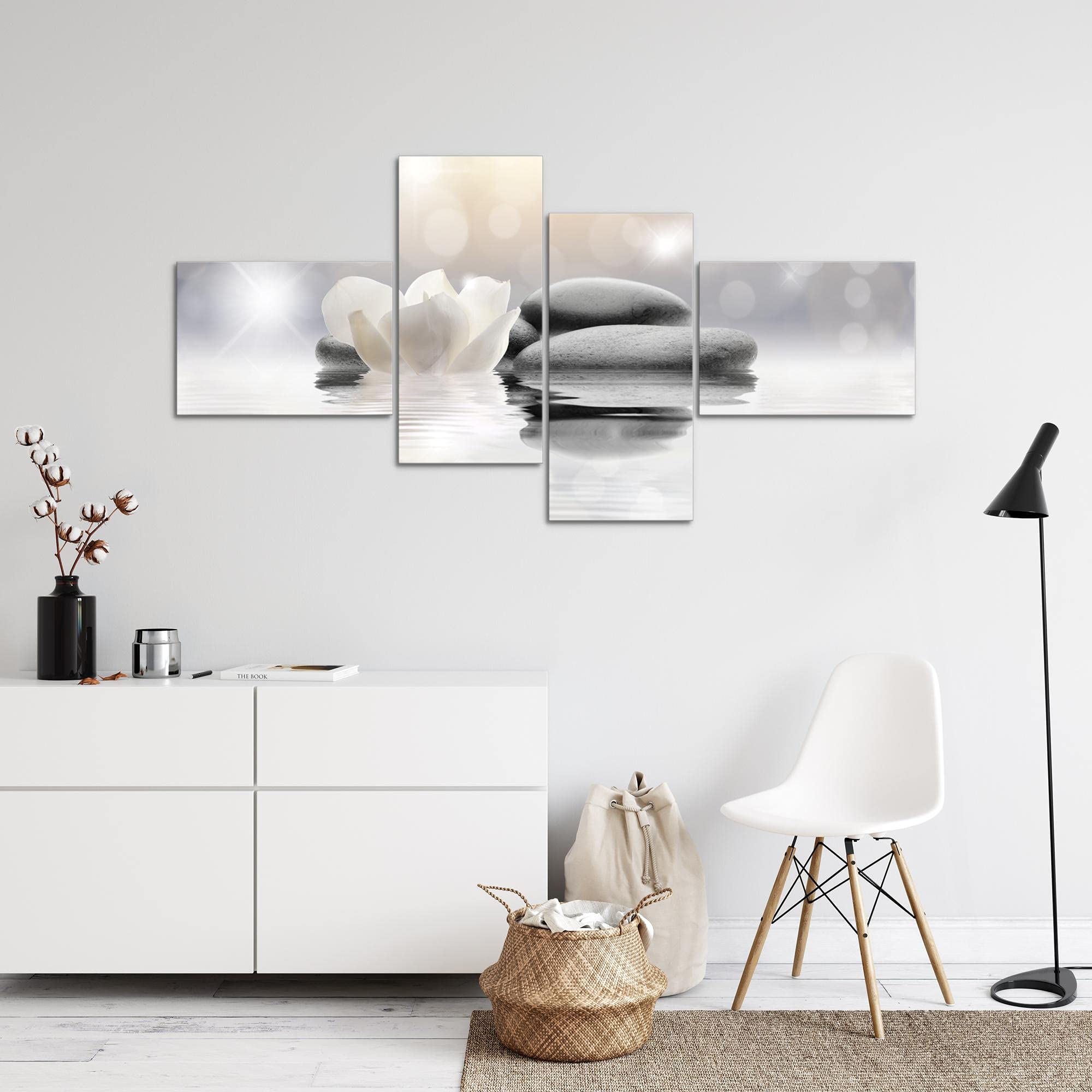 Runa Art Quadro XXL Fiori Tulipani 200 x 100 cm Stampa D'Arte Murale Tela Non Tessuta Decorazione Soggiorno Camera Da Letto 506041a