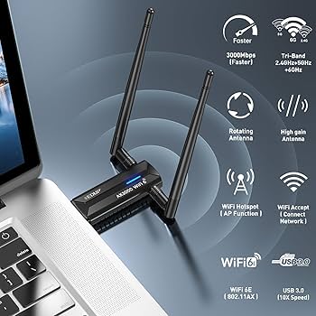 Amazon.com: EDUP AX3000M USB 3.0 WiFi 6E Adapter Wireless WiFi