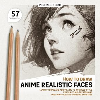 How to Draw Anime Realistic Faces Learn to Draw and Add Volume to Japanese-style Portraits and Expressions Through 57 Artistic Drawing Exercises Realistic Anime Artistic Drawing Exercises