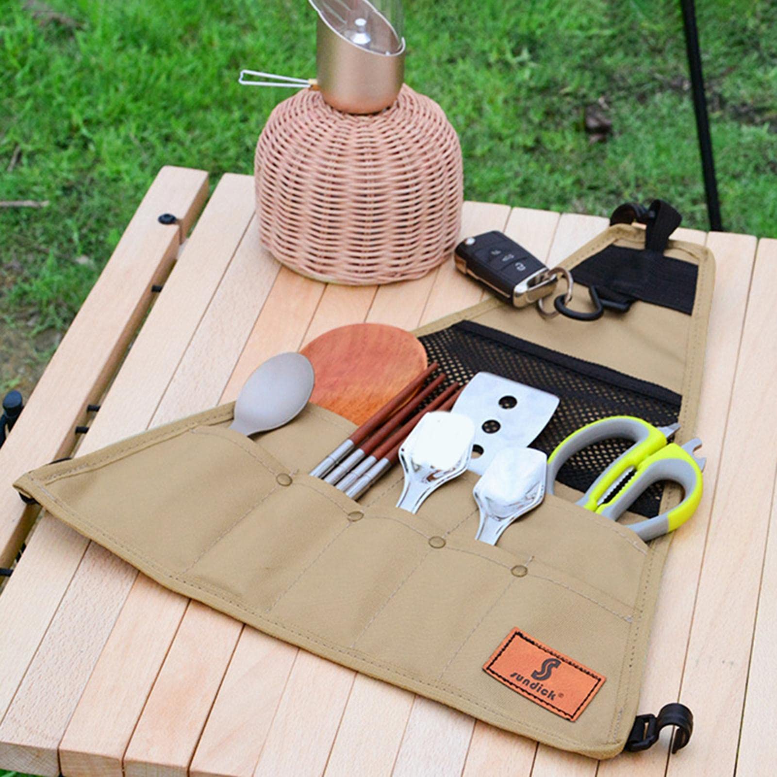 Draagbare Camping Servies Tas - Stapelbare Plaat Houder voor Outdoor