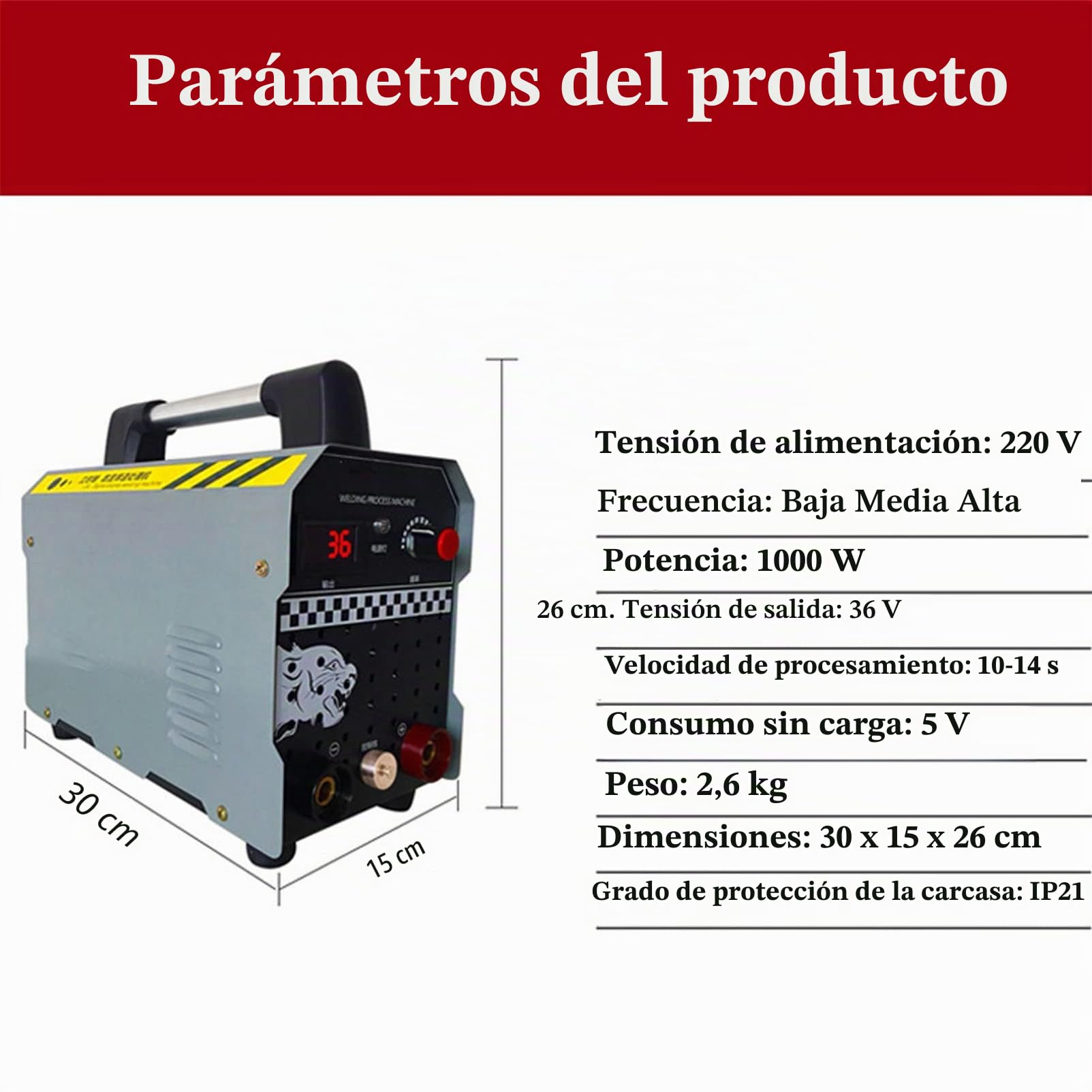 Procesador de cordones de soldadura Soldadura por arco de argón Soldador por puntos TIG MIG Máquina de limpieza de soldadura Máquina de pulido electrolítico, para TIG, 310x150x260 mm