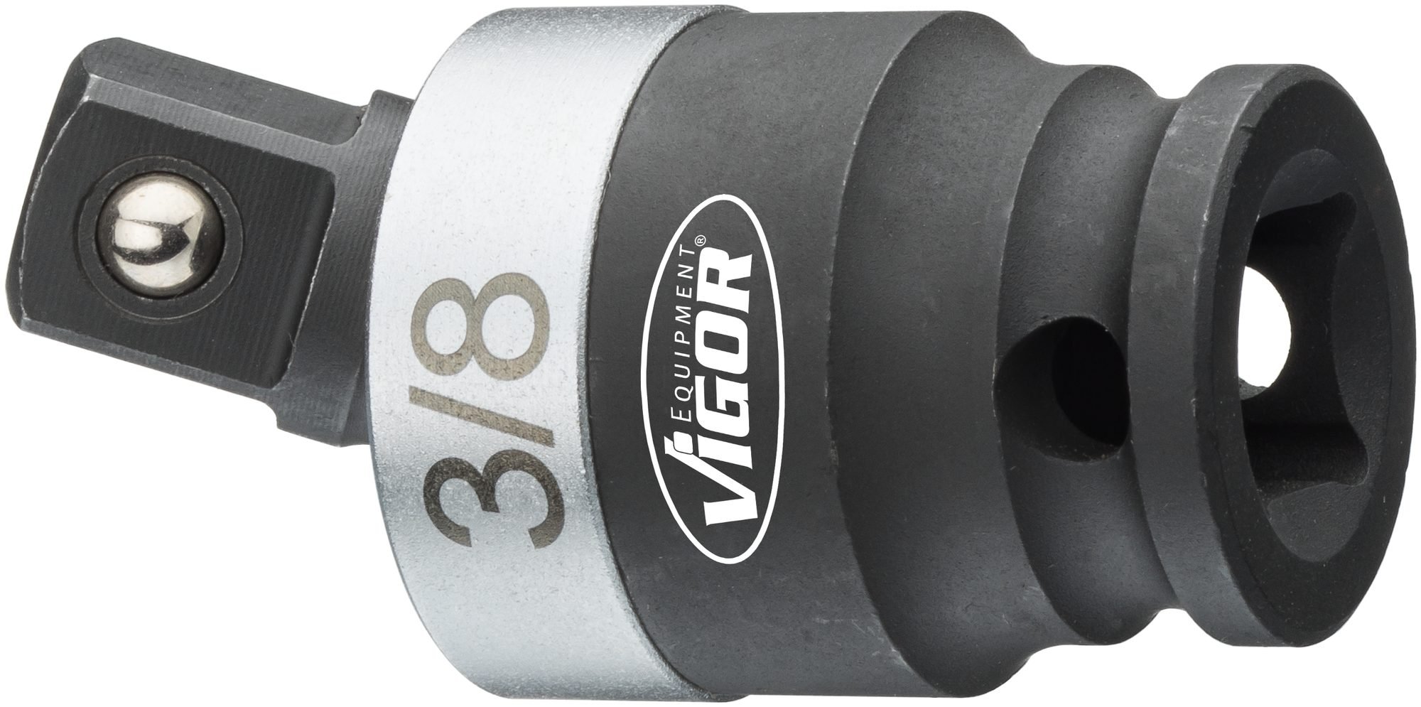 Vigor Kraft-Gelenk Satz (Vierkant 6,3 mm (1/4 Zoll), 10 mm (3/8 Zoll), 12,5 mm (1/2 Zoll), 25° Schwenkwinkel) V5505