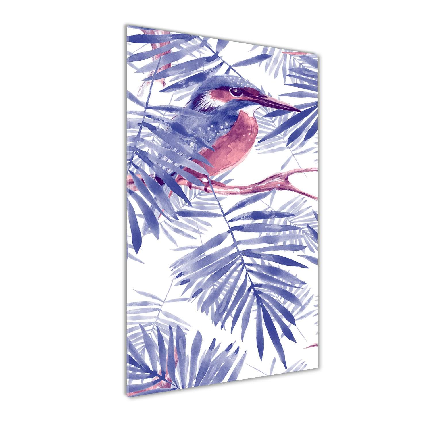 Image feuilles de palmier sur verre trempé 70x140cm pour créer une ambiance jungle dans le salon