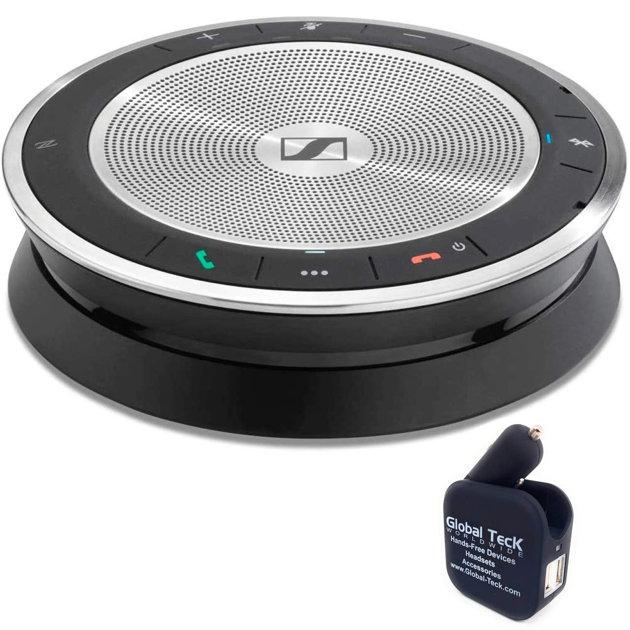GTW Bundle EPOS SP 20 USB Speakerphone w/GTW 2-port charger, Compatible with Teams, Zoom, Webex, Skype, Mobile, Tablets, PC/Mac