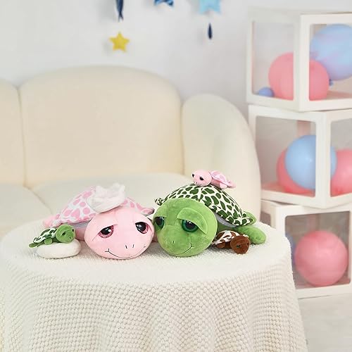 Vista 76 de MorisMos - Animales de peluche de lagarto, mamá camaleón gigante de 27 pulgadas con 4 lagartos bebés, juguetes para niños y niñas, mamá iguana