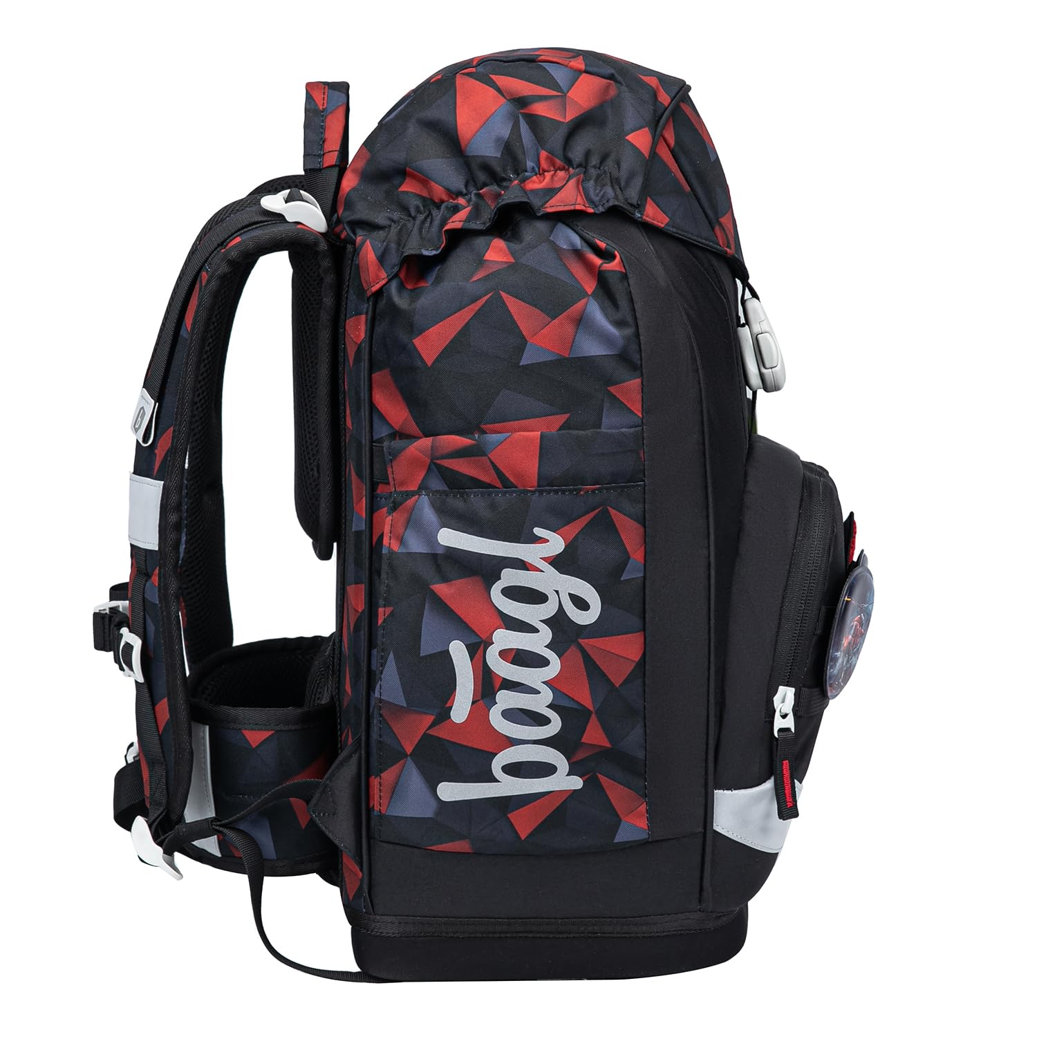 Baagl Mochila escolar para niños de 1ª clase, mochila escolar Airy Plus con sistema de espalda ergonómico y cinturón de cadera desmontable, mochila escolar ultraligera para escuela primaria, escuela | Compartimento aislado para aperitivos; cierre magnétic