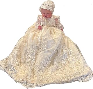 A full pearl dress for baby girl baptism dress