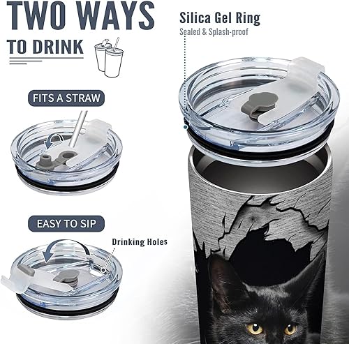 Miniatura 10 de Vaso de perro de pastor alemán con aislamiento al vacío, taza de viaje para café, regalo para papá, mamá de perro, amantes de los perros, taza con