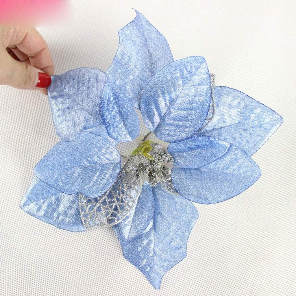 Christmas Flower Ornament Xmas Tree Pendant Party Decoration (Color : Style 1) (Style 4)