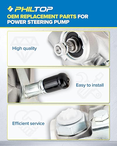 Miniatura 456 de PHILTOP Bomba de dirección asistida 20-806 OE apta para Aveo5 2007 2008, Aveo 2008, bomba de asistencia asistida 96801443, bombas de dirección