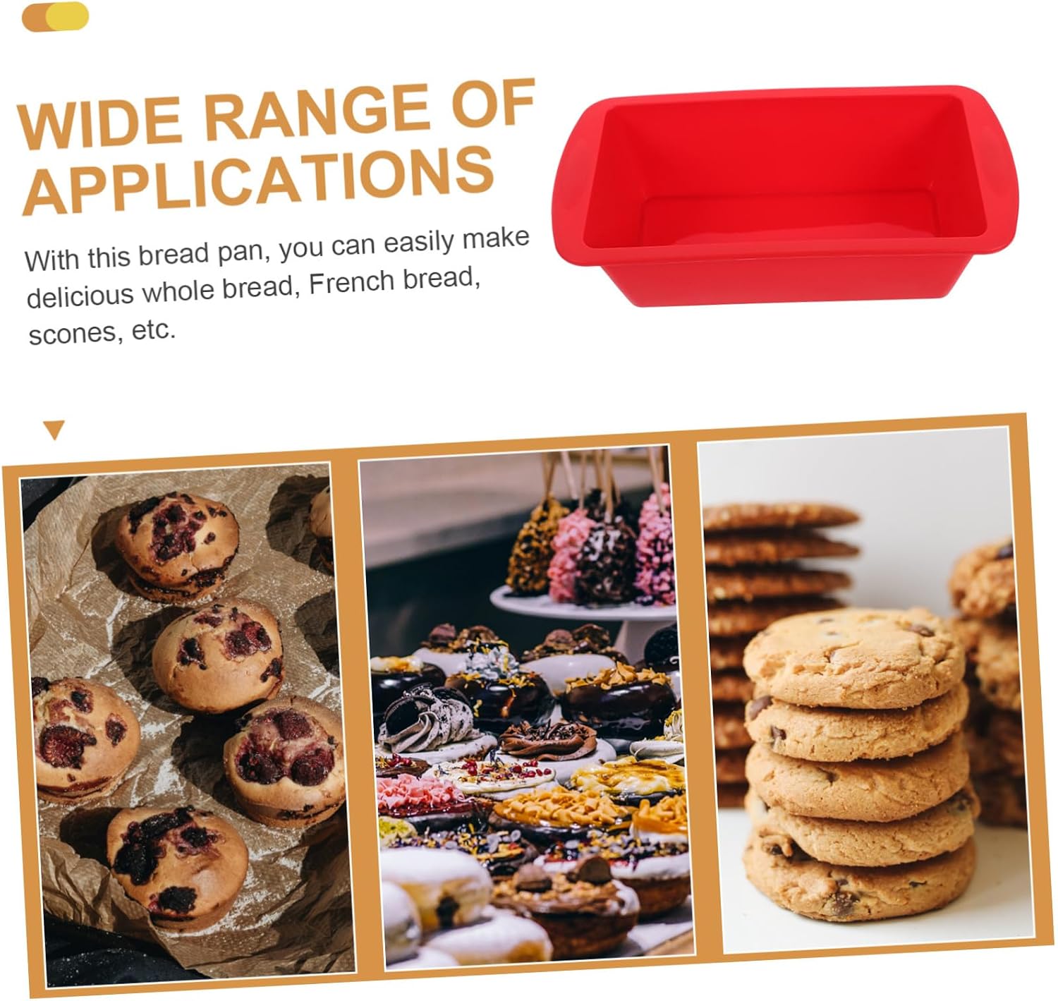 Bread Pans Mold Silicone Loaf Pan Household Toast Mold Non-stick Diy Cake Molds Home Baking Tools