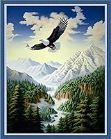 Vista 14 de Dimensean Kits de punto de cruz estampados, gama completa de patrones de bordado, kits de iniciación para principiantes y adultos, kits de punto