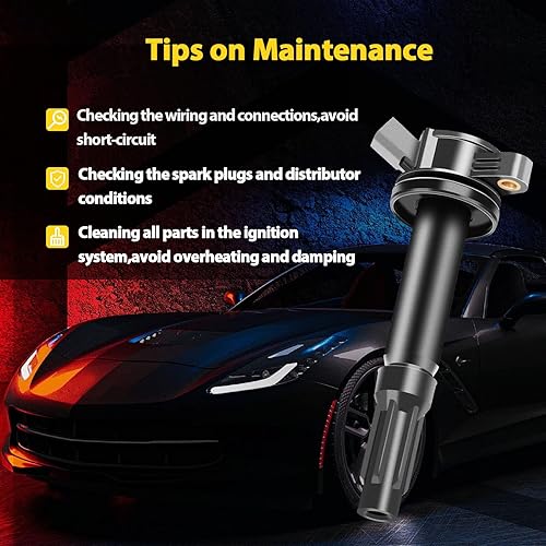 Vista 113 de OCPTY Juego de 4 bobinas de encendido compatibles con OE: UF604 C1685 apto para Mazda 3 para Mazda 5 2008-2015