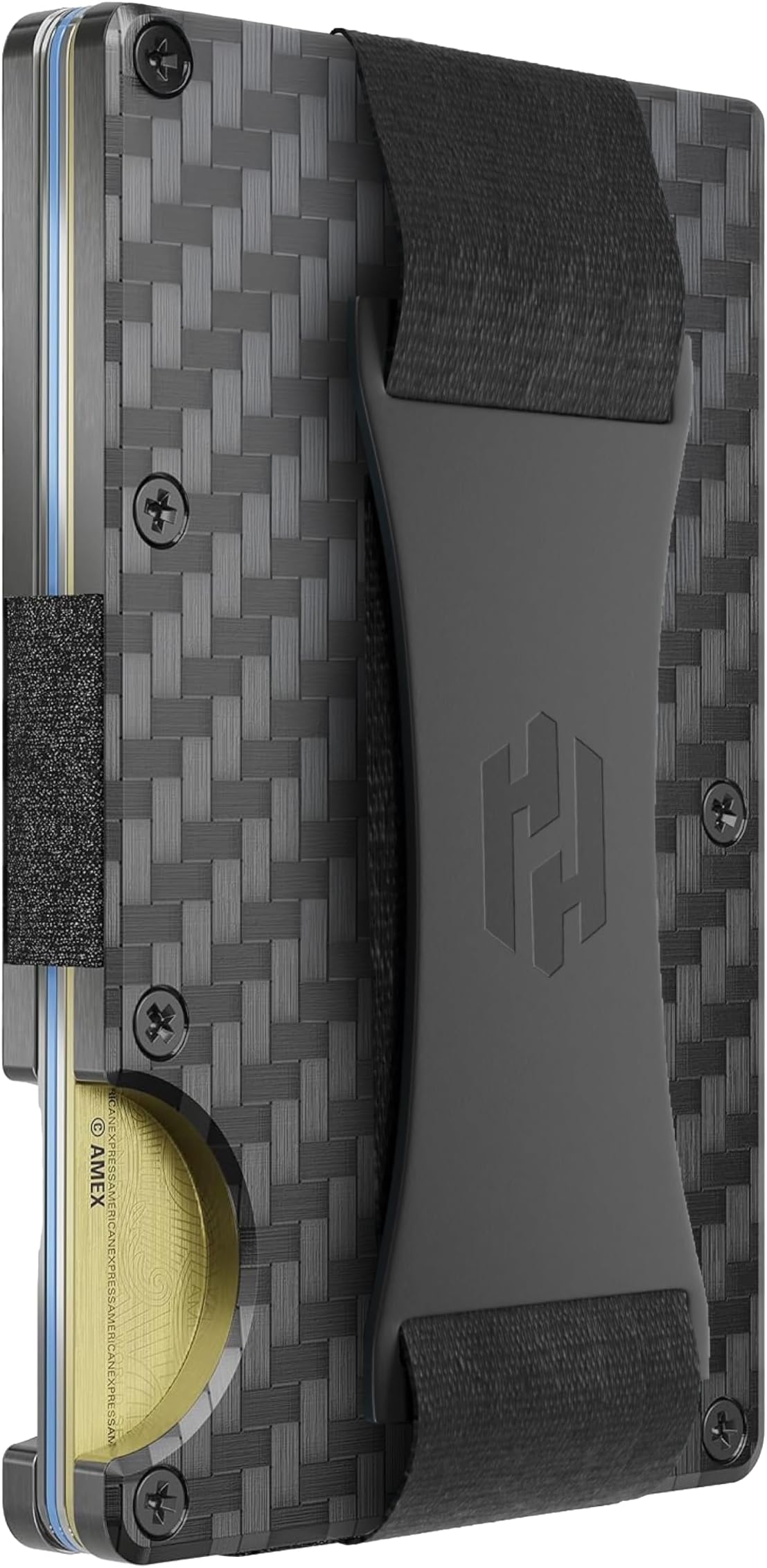 Wallet For Men - Reinvented Design Men's Wallet - Slim, Minimalistic & Seamless, Blocks RFID Scanners with a Cash Strap (Carbon Fiber) | Reinvented Design, Slim, Minimalistic, Seamless, Blocks RFID Scanners, Cash Strap