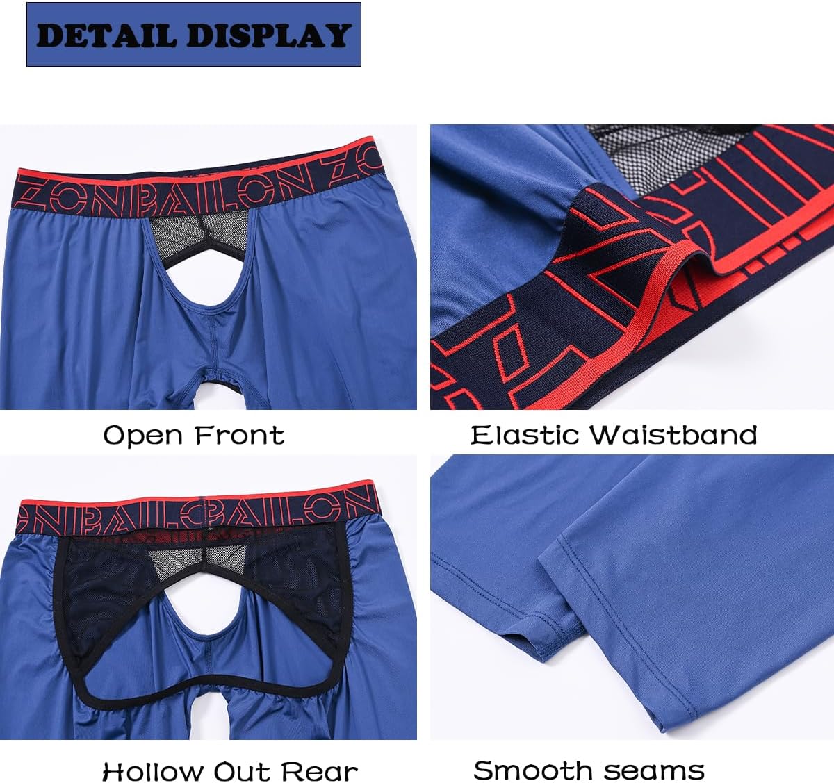 ZONBAILON Thermal Underwear Men Crotchless Leggings Compression Pants Tights Winter Mens Base Layer Bottoms Leggings - Image 5