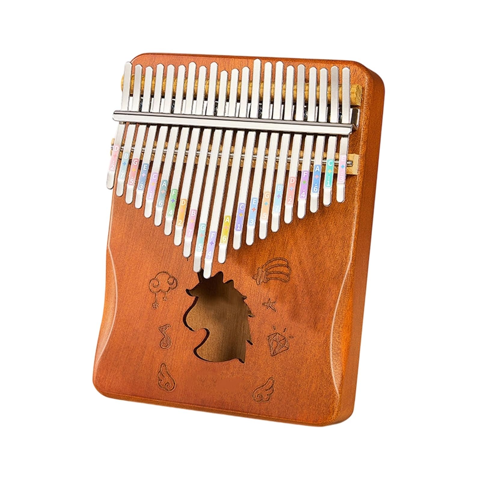 Instrumento De Teclado Profesional Con Patrón De Cinta De Color Kalimba De 17 O 21 Tonos(5)