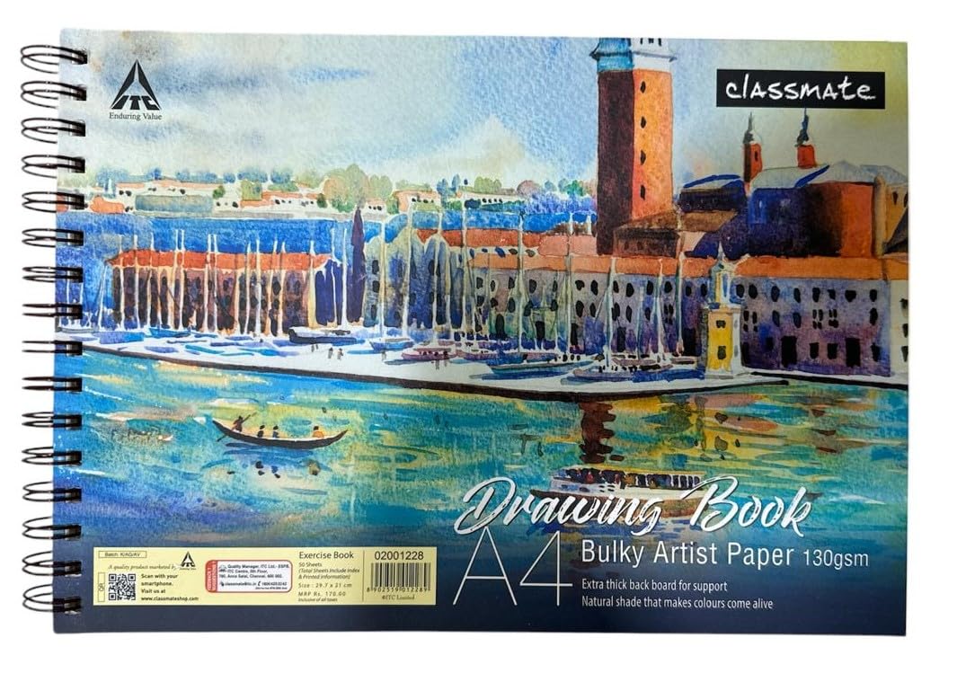 See full amazon price history chart for Classmate Bulky Artist Paper Drawing Book A4 Size (130 GSM) Classmate Bulky Artist Paper Drawing Book A4 Size (130 GSM) (B0DFWP3RSQ) Amazon Price History, Amazon Price Tracker