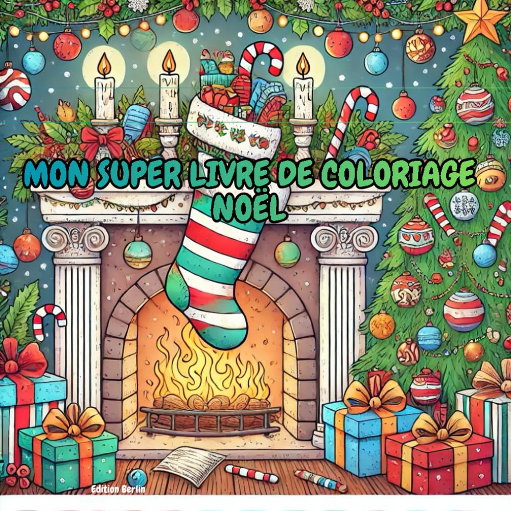MON SUPER LIVRE DE COLORIAGE : NOËL