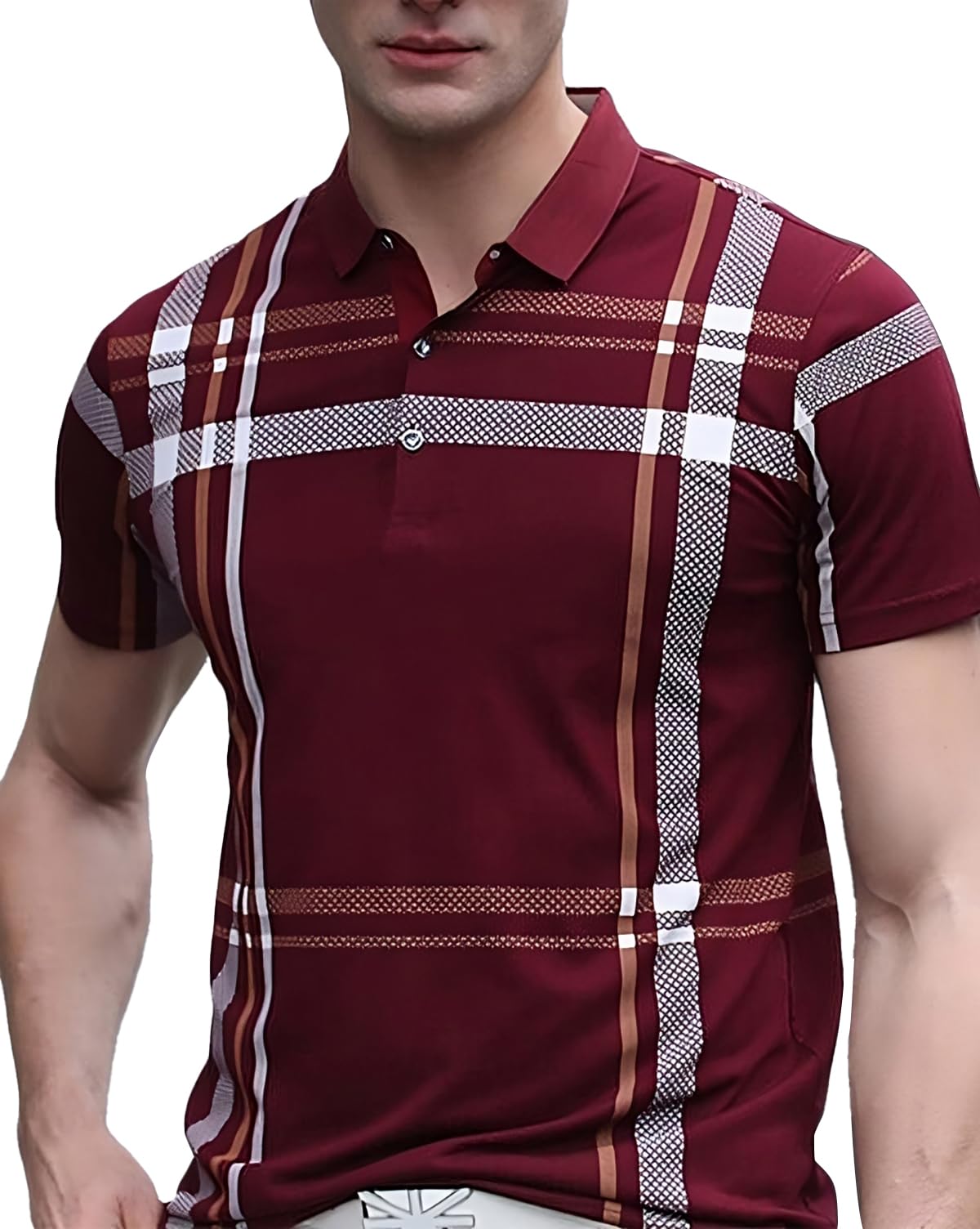 AUSK Mens Polo Colorblock Regular Fit T Shirt