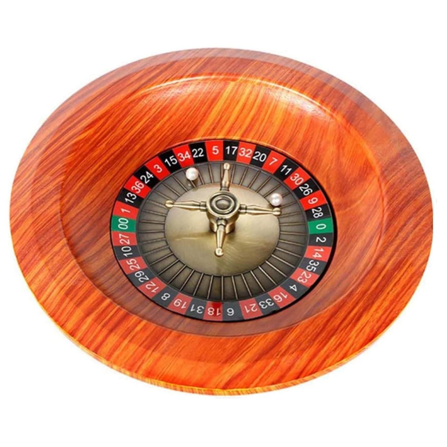 Roulette Wheel Game Set - 12 Zoll Holz Casino Roulette mit digitalem Zifferblatt - Casual Tabletop Spiel für Unterhaltung