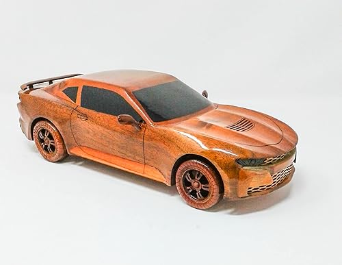 Miniatura 3 de Camaro 2018 modelo de coche de madera