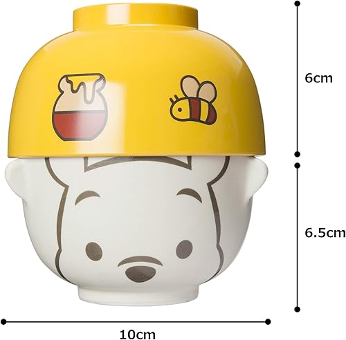 Miniatura 7 de Disney SAN2065-5 Winnie the Pooh - Juego de tazón de sopa y tazón de arroz, mini