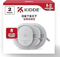 Vista 16 de Kidde, 20SAR, detector de humo cableado, batería de reserva AA, interconectable, indicadores de luz de advertencia LED