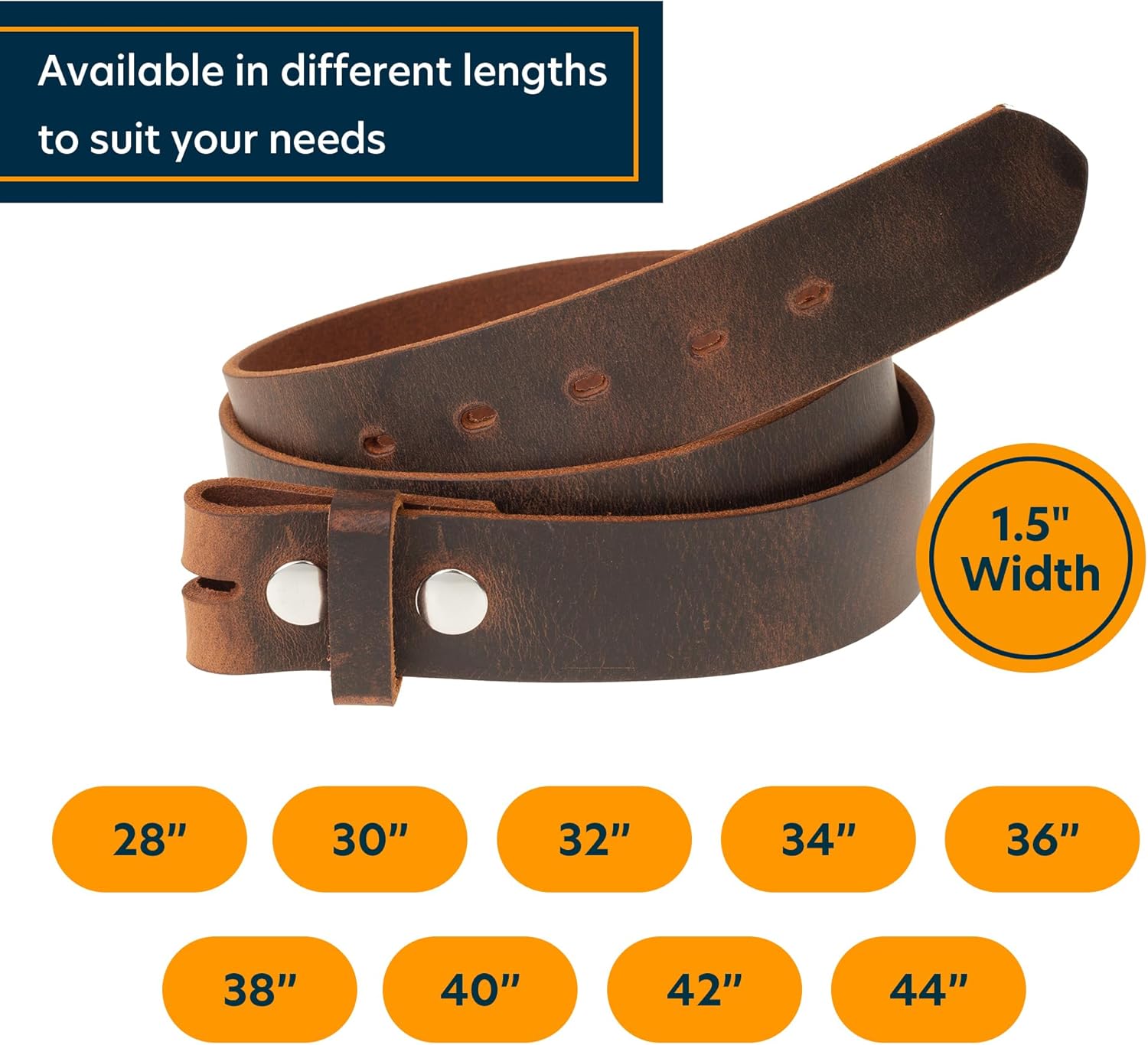 Weaver Leathercraft unisex-adult No Buckle Belt - Image 5