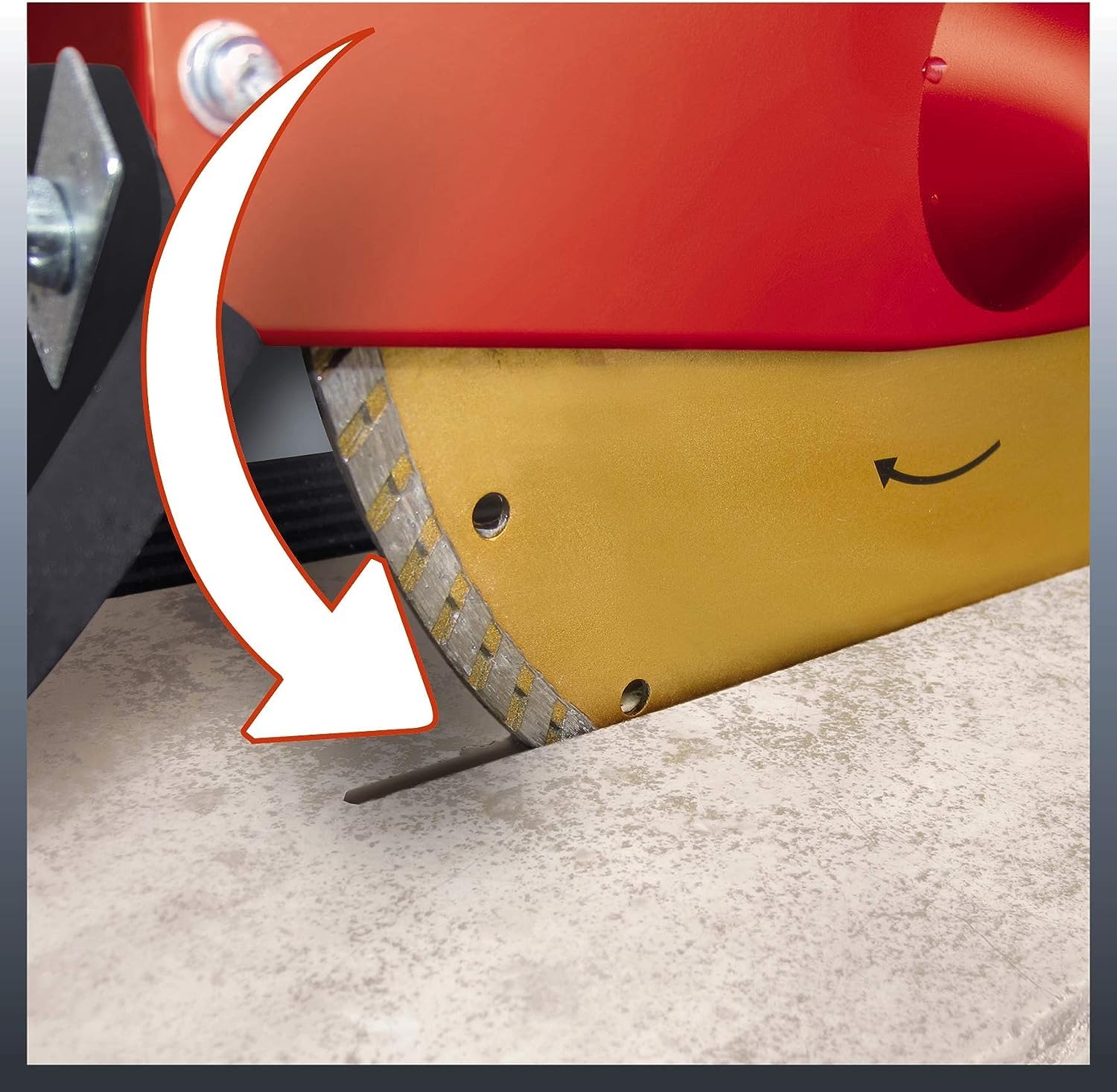 Einhell Tronçonneuse à matériaux laser TE-SC 920 L(2200 W, Longueur de coupe 920 mm, Interrupteur de sécurité, Butée d'angle réglable,Pieds stables)
