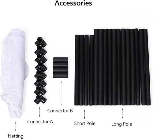 Miniatura 4 de RESTCLOUD Jaula de hábitat de mariposa monarca grande de 30 pulgadas, terrario de malla de insectos al aire libre, 16.5 x 16.5 x 30 pulgadas