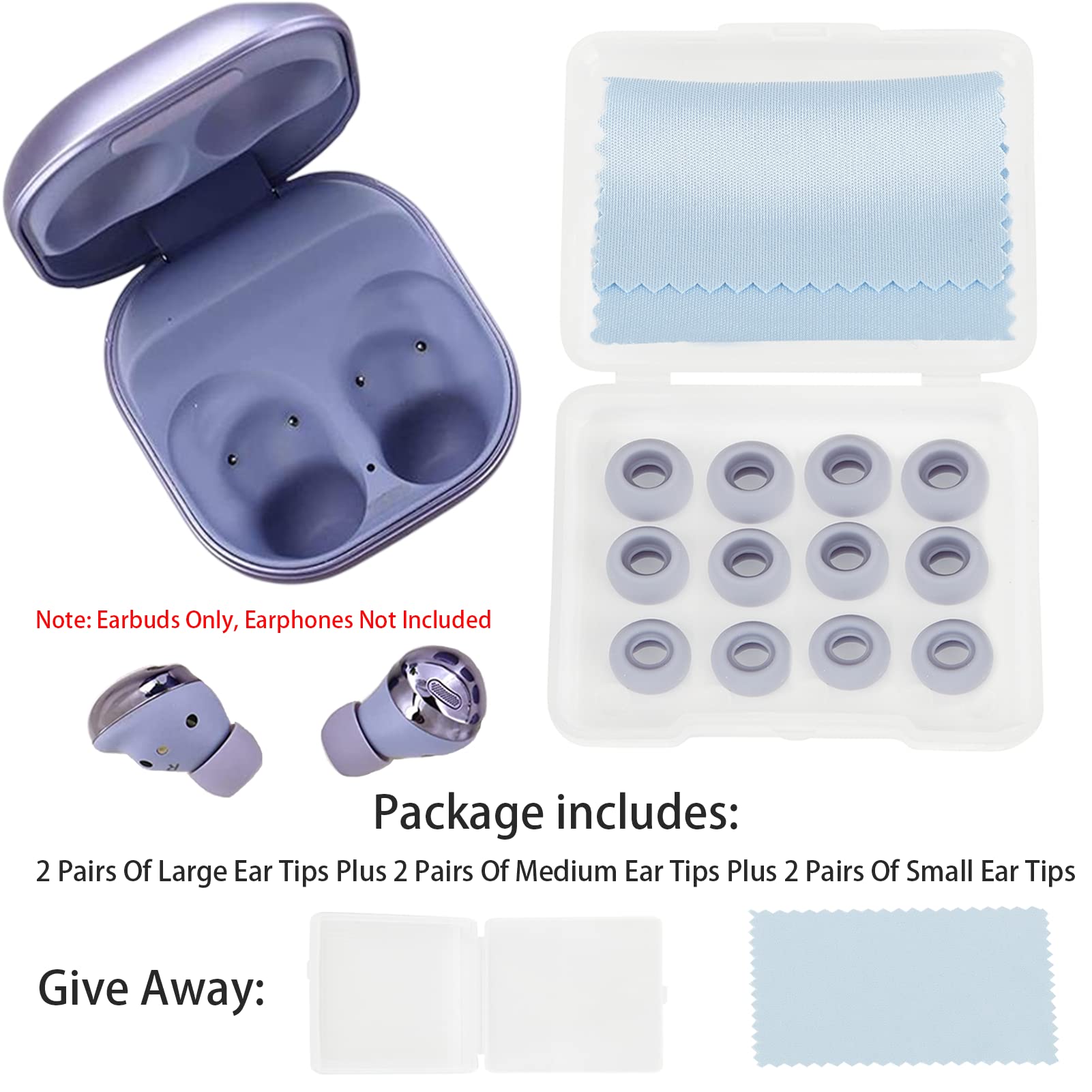 Amazon | Galaxy Buds Pro交換用イヤーピース6組、イヤーチップ